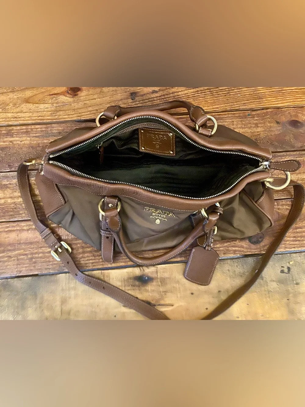 Prada Tessuto Nylon Satchel / Top Handle Bag